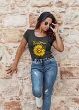 DOG MOM SUNFLOWER T SHIRT FOR WOMEN
