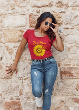 DOG MOM SUNFLOWER T SHIRT FOR WOMEN