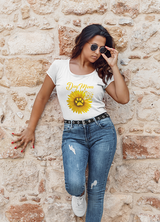 DOG MOM SUNFLOWER T SHIRT FOR WOMEN