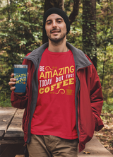 AMAZING COFFEE MENS' T-SHIRT FOR COFFEE LOVERS