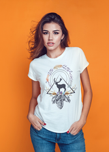 Boho Black Deer Signature Edition T-shirt for Women