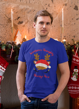 SOMETIMES NAUGHTY ALWAYS NICE MENS' T-SHIRT FOR CHRISTMAS