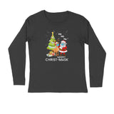 Santa with Christmas Tree Full Sleeve T Shirt for Men