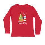 Santa with Christmas Tree Full Sleeve T Shirt for Men