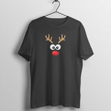 RED NOSE REINDEER MENS' T-SHIRT FOR CHRISTMAS