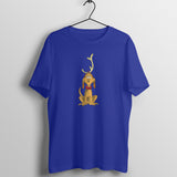 CUTE LOVABLE REINDEER MENS' T-SHIRT FOR CHRISTMAS