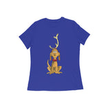 CUTE LOVABLE REINDEER WOMENS' T-SHIRT FOR CHRISTMAS