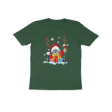 SANTA WITH HORN CHRISTMAS UNISEX T SHIRTS FOR KIDS