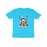 SANTA WITH HORN CHRISTMAS UNISEX T SHIRTS FOR KIDS