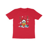 SANTA WITH HORN CHRISTMAS UNISEX T SHIRTS FOR KIDS