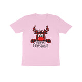 MERRY CHRISTMAS REINDEER UNISEX T SHIRTS FOR KIDS