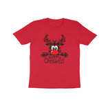 MERRY CHRISTMAS REINDEER UNISEX T SHIRTS FOR KIDS