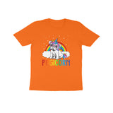PUGICORN RAINBOW UNISEX T SHIRTS FOR KIDS