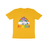 PUGICORN RAINBOW UNISEX T SHIRTS FOR KIDS