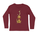 CUTE LOVABLE REINDEER MENS' FULL SLEEVES T-SHIRT FOR CHRISTMAS