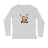 SANTA WITH HORN MENS' FULL SLEEVES T-SHIRT