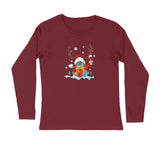 SANTA WITH HORN MENS' FULL SLEEVES T-SHIRT