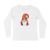 SANTA WITH RED HAT MENS' full sleeves T-SHIRT