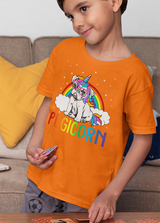 PUGICORN RAINBOW UNISEX T SHIRTS FOR KIDS