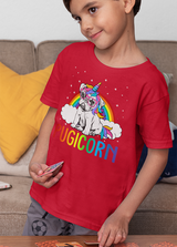 PUGICORN RAINBOW UNISEX T SHIRTS FOR KIDS