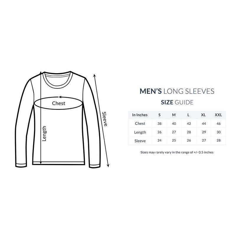 SANTA WITH HORN MENS' FULL SLEEVES T-SHIRT