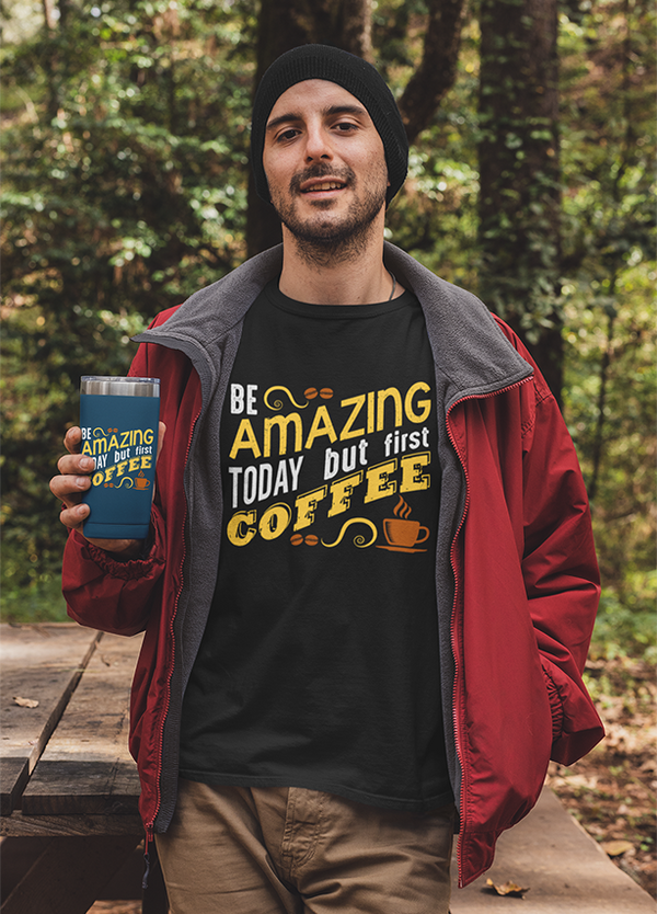 AMAZING COFFEE MENS' T-SHIRT FOR COFFEE LOVERS