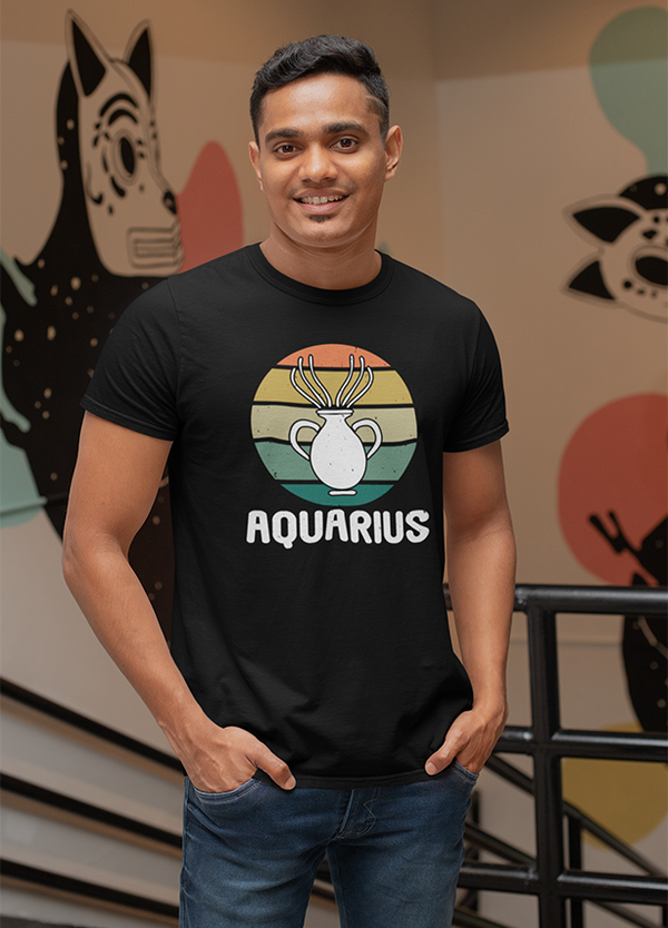 Zodiac - Aquarius T shirt for men