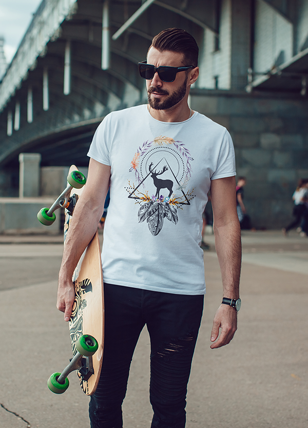 Boho Black Deer Signature Edition T-shirt for men