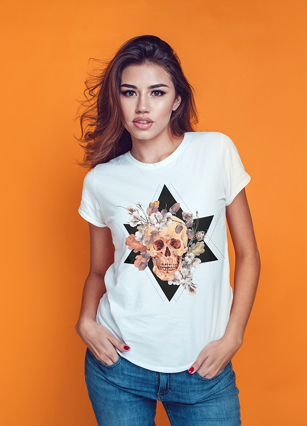 Boho Skull in Star Signature Edition T-shirt. for Women