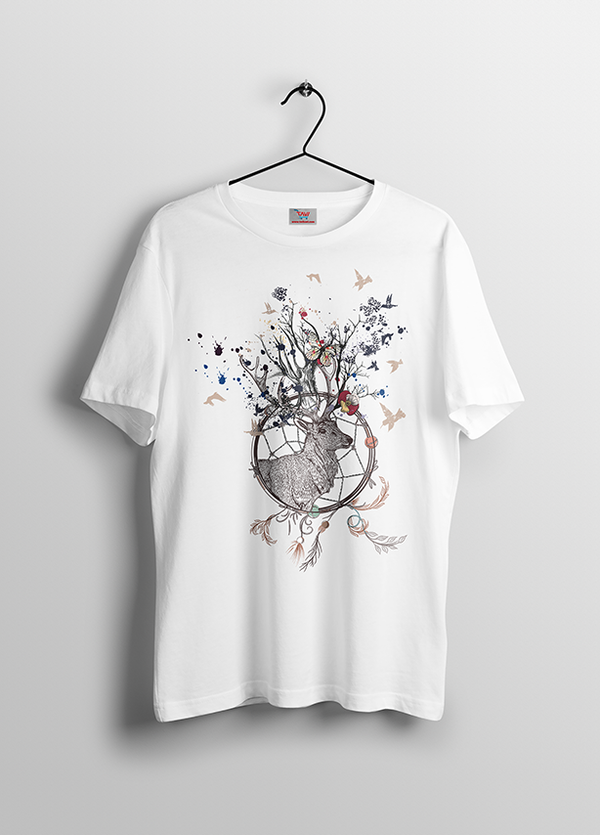 Boho Grey Deer  Signature Edition T-shirt for Women