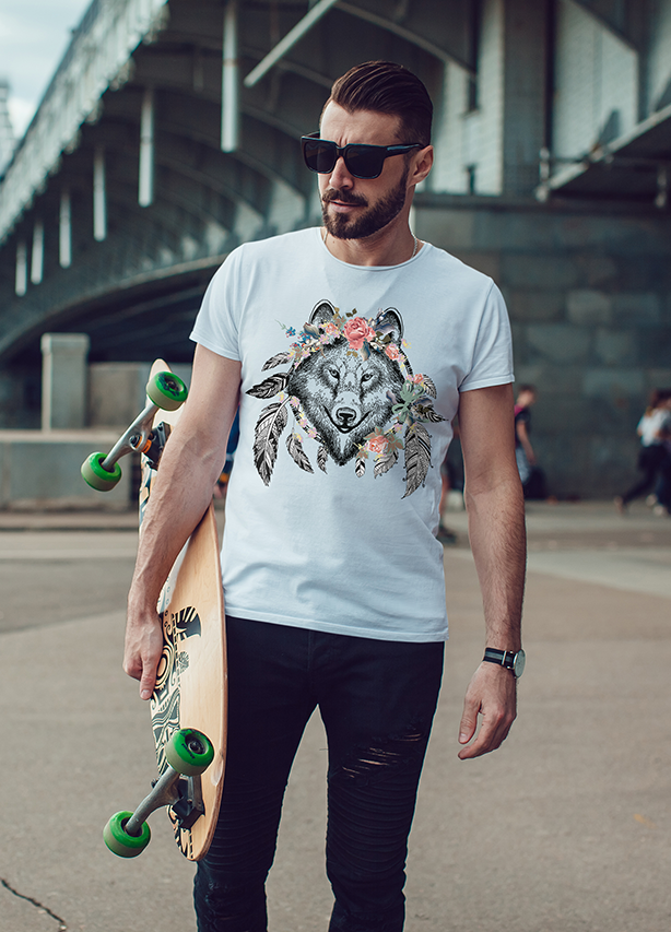 Boho Wolf  Signature Edition T-shirt for Men