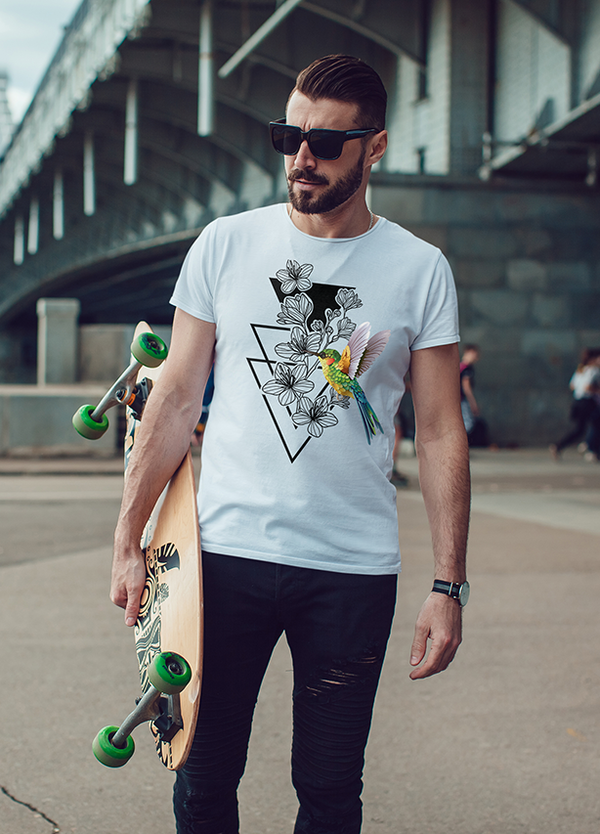 Boho Colorful Bird  Signature Edition T-shirt for Men