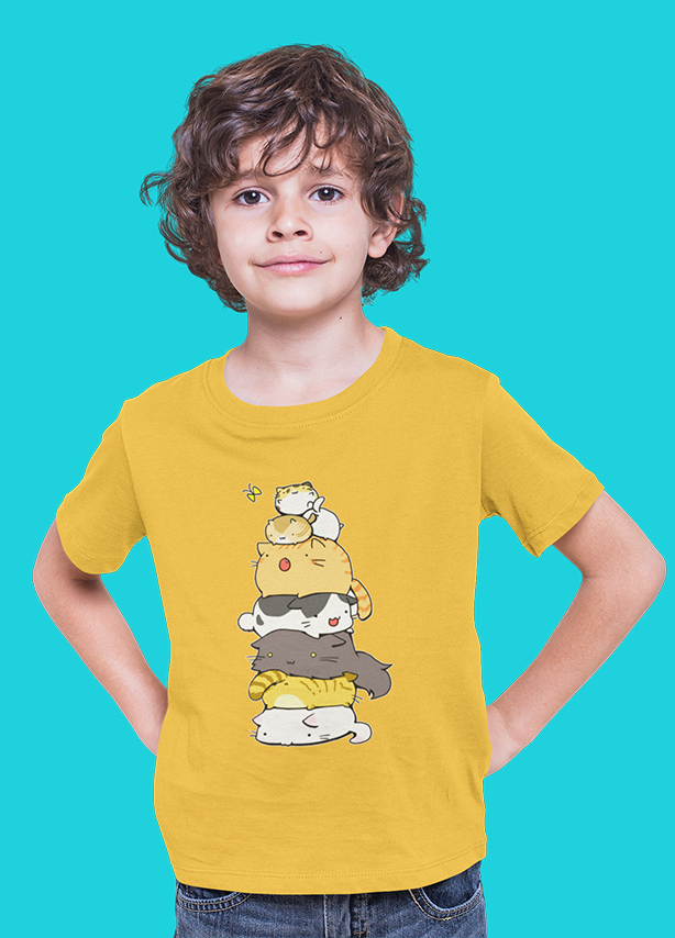 CATS MEOWTAIN UNISEX T SHIRTS FOR KIDS