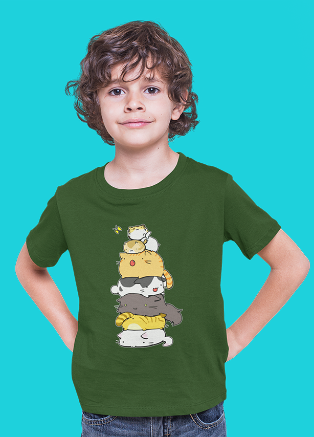 CATS MEOWTAIN UNISEX T SHIRTS FOR KIDS