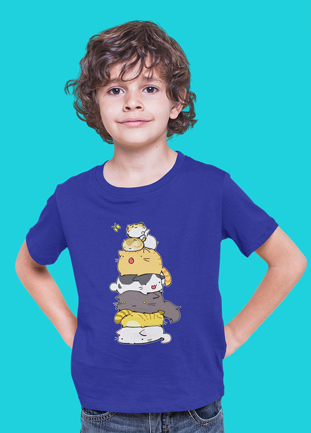 CATS MEOWTAIN UNISEX T SHIRTS FOR KIDS