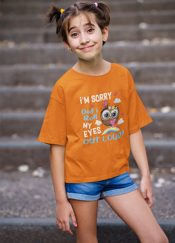 ROLL MY EYESOUT LOUD UNISEX T SHIRTS FOR KIDS