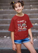 ROLL MY EYESOUT LOUD UNISEX T SHIRTS FOR KIDS