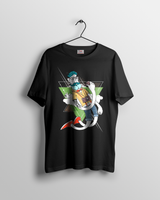 Flying Hipster T-shirts Men Black