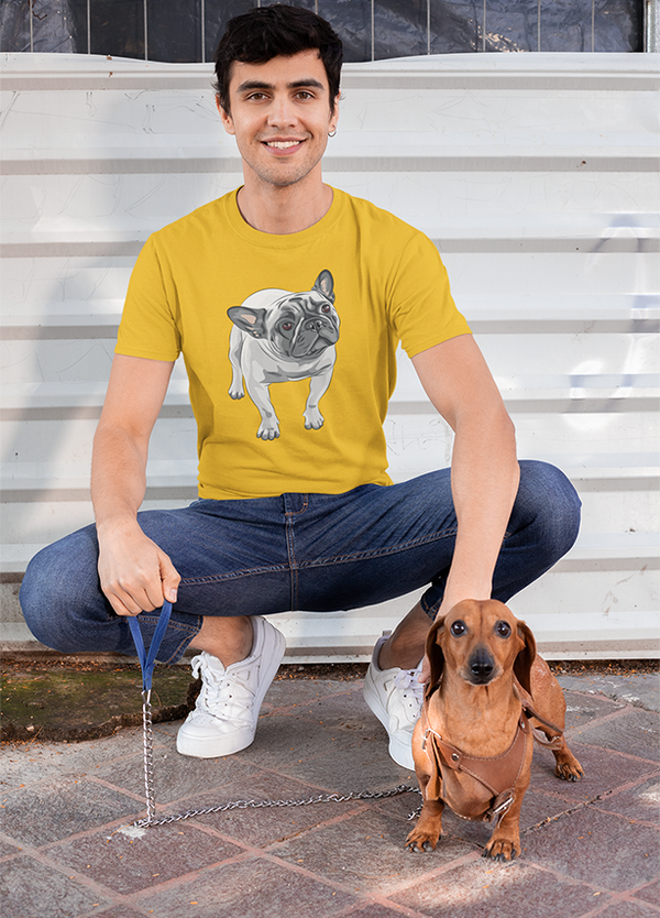 Funny Adorable Bulldog T shirt for Men