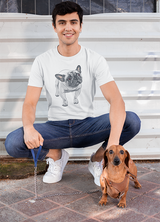 Funny Adorable Bulldog T shirt for Men