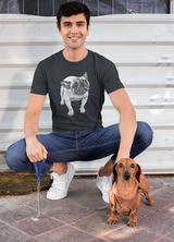 Funny Adorable Bulldog T shirt for Men