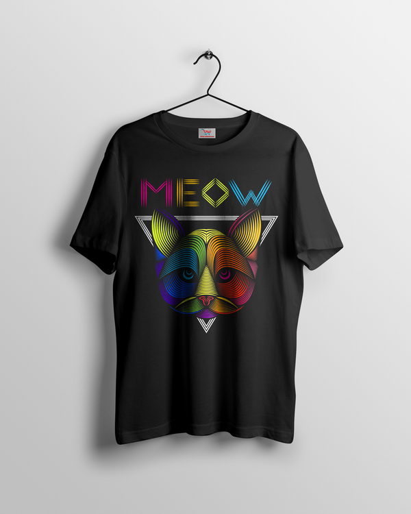 MEOW New Age POD T-shirts design for Men