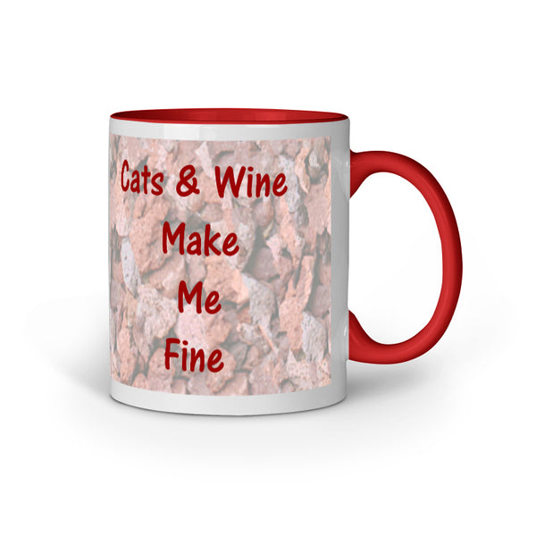 Cats and Wine - Designer Printed Ceramic Coffee/ Tea/ Milk Mug