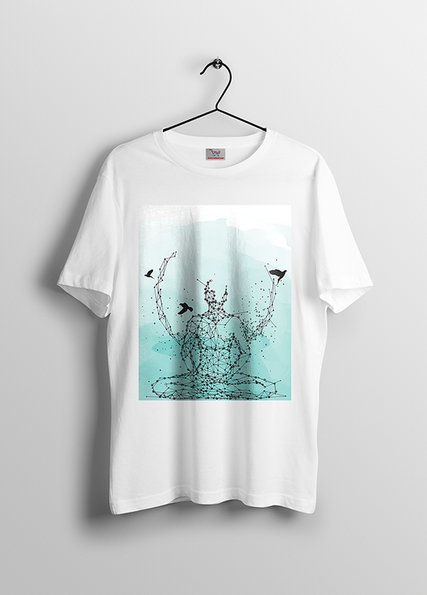 Meditation Geometric Lotus Signature Edition Tshirt Men