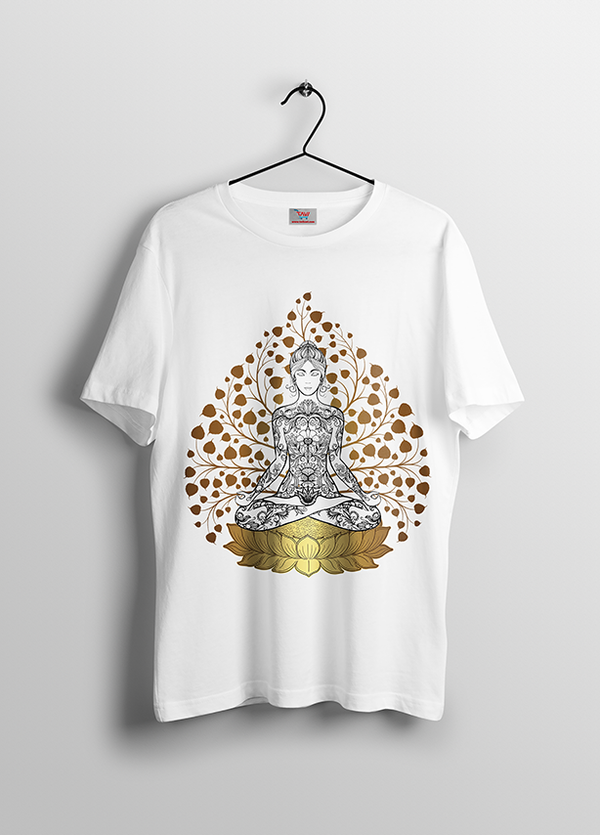 Meditation Padmasan in leaf  Signature Edition T-Shirt Women