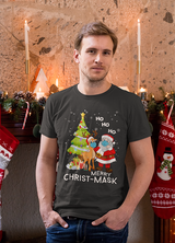 Merry Christ Mask Mens' T-shirt for Christmas