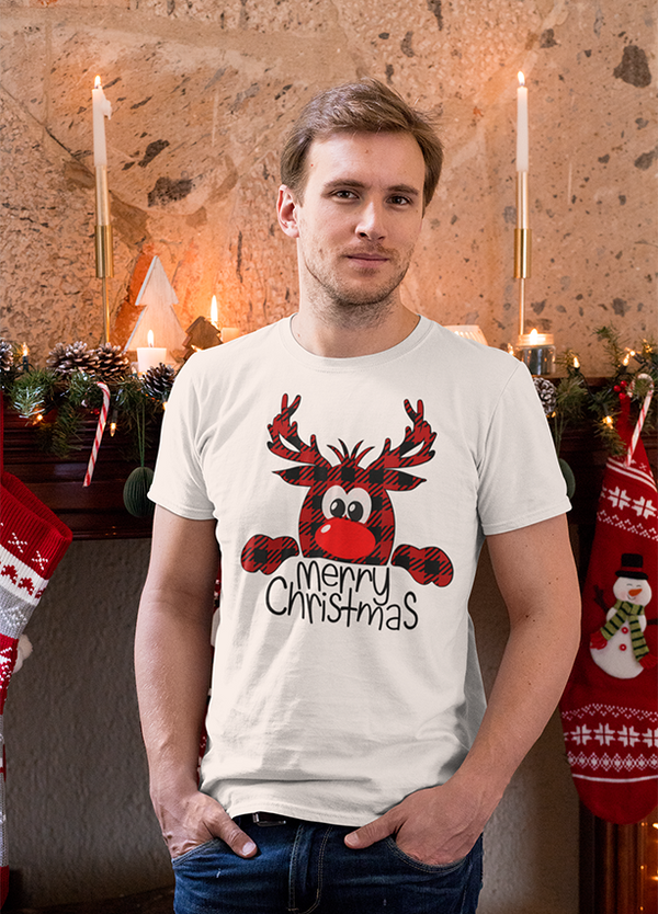 Merry Christmas Reindeer Mens' T-shirt for Christmas