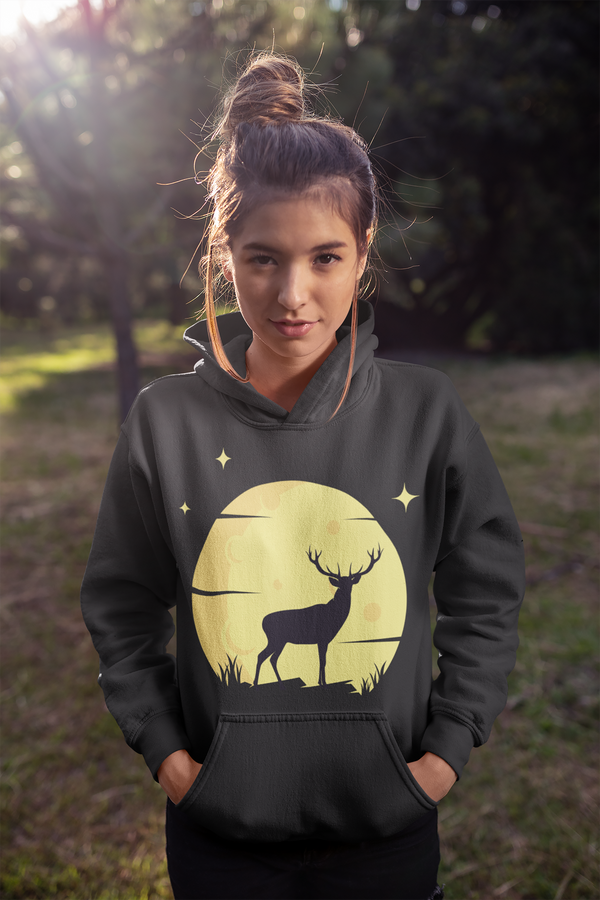 Deer Moon Hoodie for Female