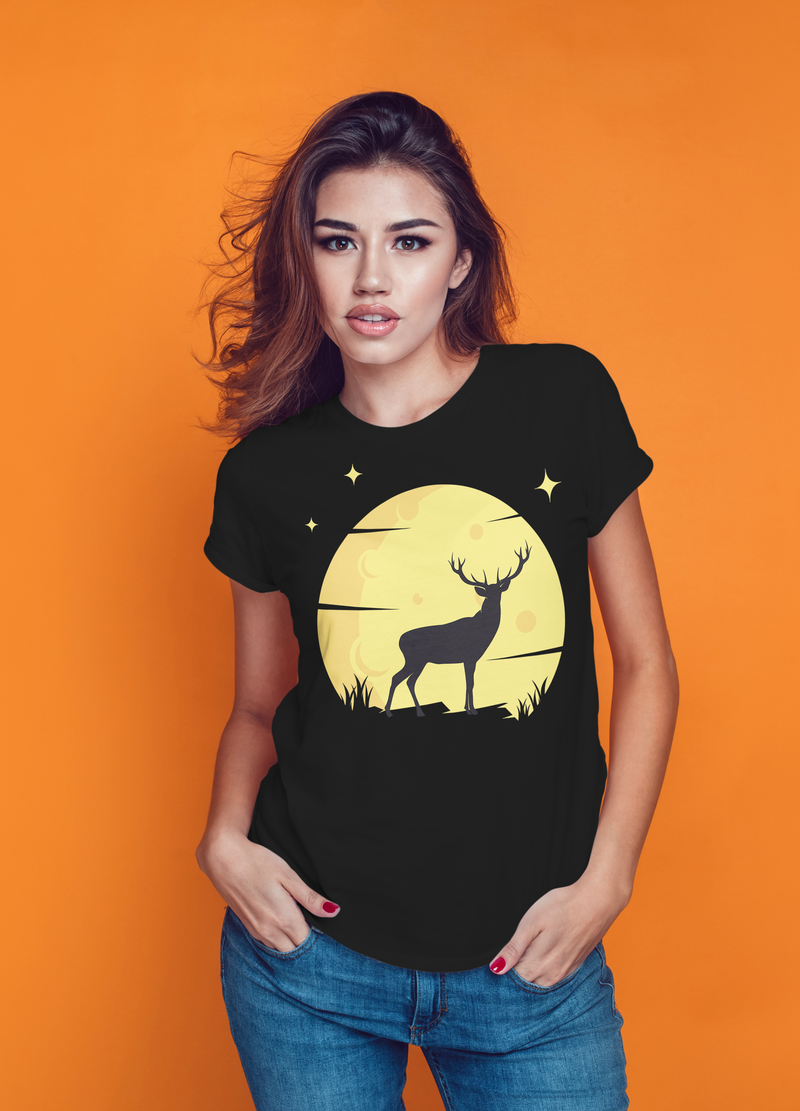 Deer Moon T-shirts for Women