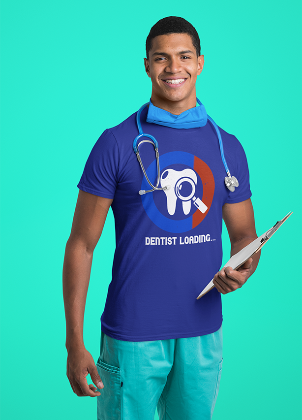 DENTIST LOADING... MENS T-SHIRT